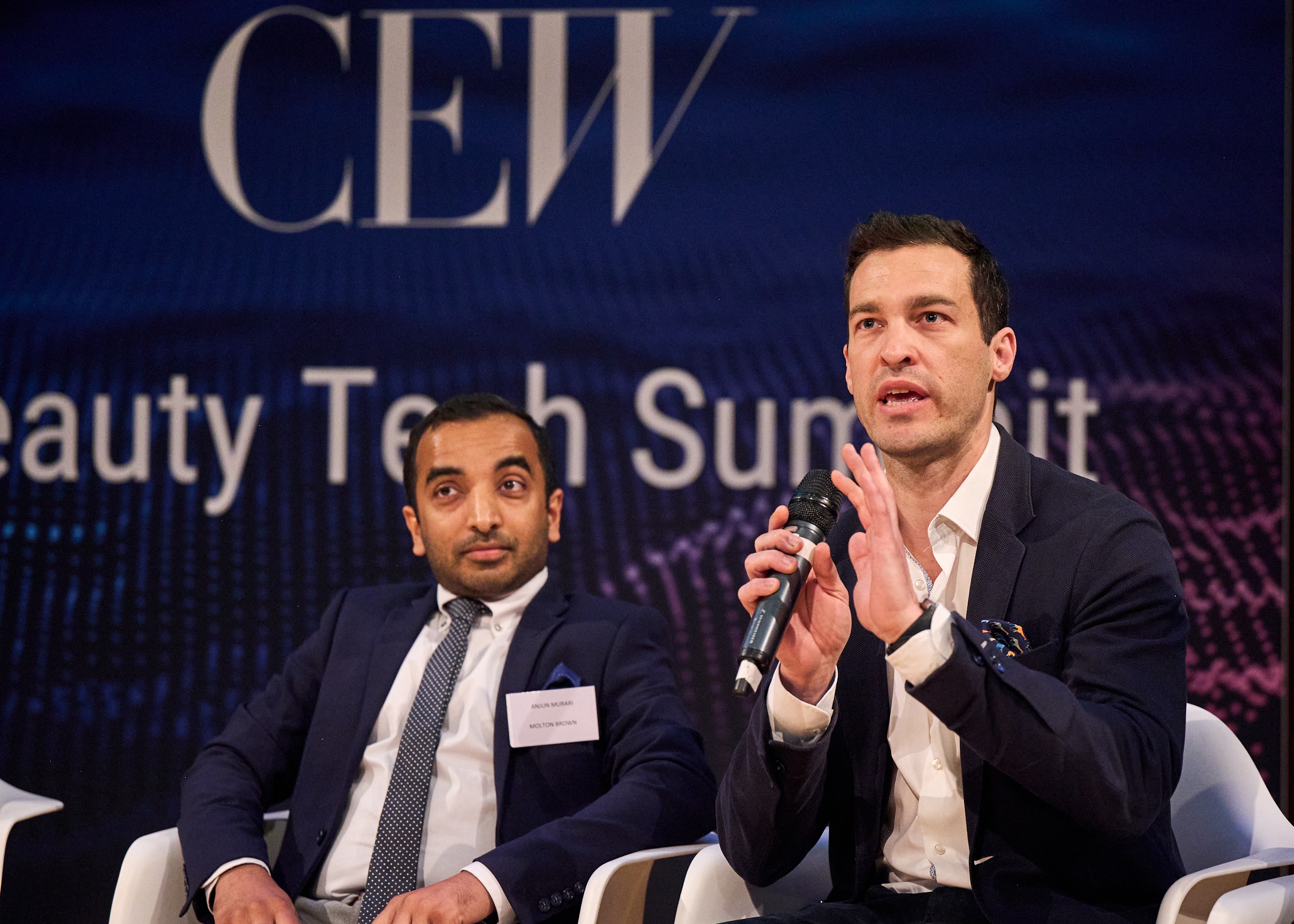 THG Ingenuity's Herculano Rodrigues and Molton Brown's Anjun Murari speaking at CEW