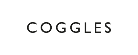 Black Coggles text logo on white background.